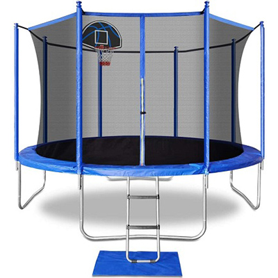 Luxury Trampoline 10FT WITH BASKETBALL HOOP